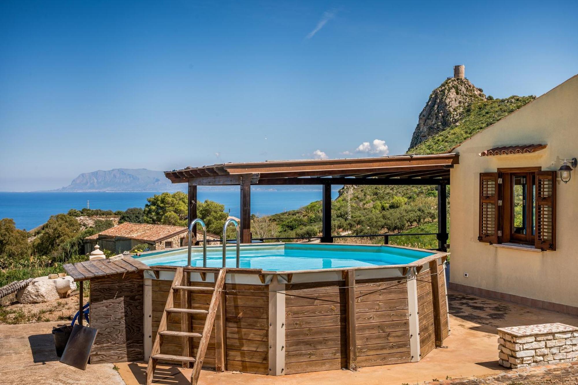 Apt Villa Anna E Apt Cantina Vito Vicinissimi Alla Riserva Dello Zingaro Scopello  Exterior photo