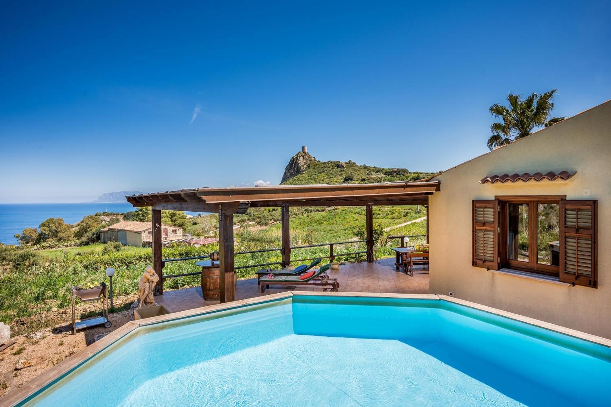 Apt Villa Anna E Apt Cantina Vito Vicinissimi Alla Riserva Dello Zingaro Scopello  Exterior photo